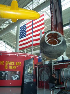 A view of the Evergreen Space Museum\'s interior. Photo by Brianne Ries