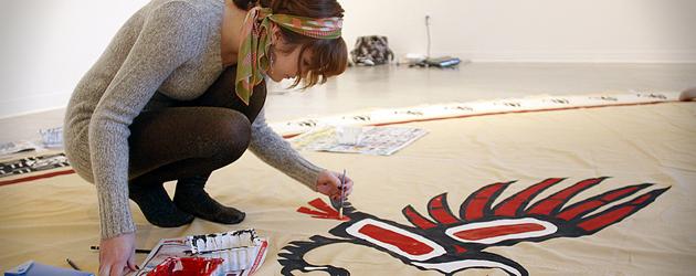 Tipi serves as collaborative art project