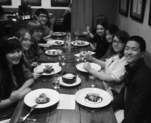 Linfield students attend a “Taste of” event at Recipe, a Neighborhood Kitchen in Newberg, Ore. Photo courtesy of Megan Bahrt