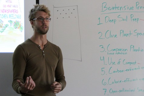 Justin Cutter of Compass Green presented multiple  workshops during Linfield's The Good Life conference.