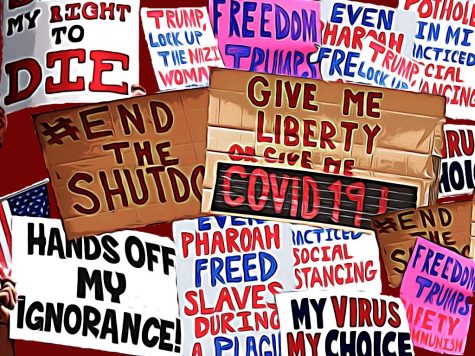 The enforcement of stay-at-home orders has led to protests across the country
