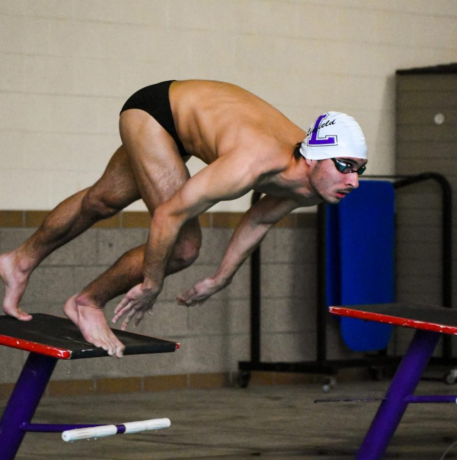 Freshman Cam Wheeler took first in the 400-yard IM. 