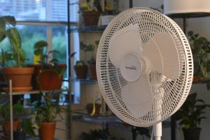 Fans are sometimes the only option for keeping cooler temperatures in dorms and on-campus apartments.