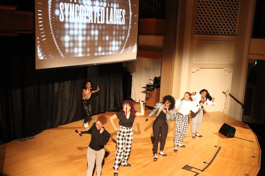 The Syncopated Ladies performed at Linfield University earlier in the month.